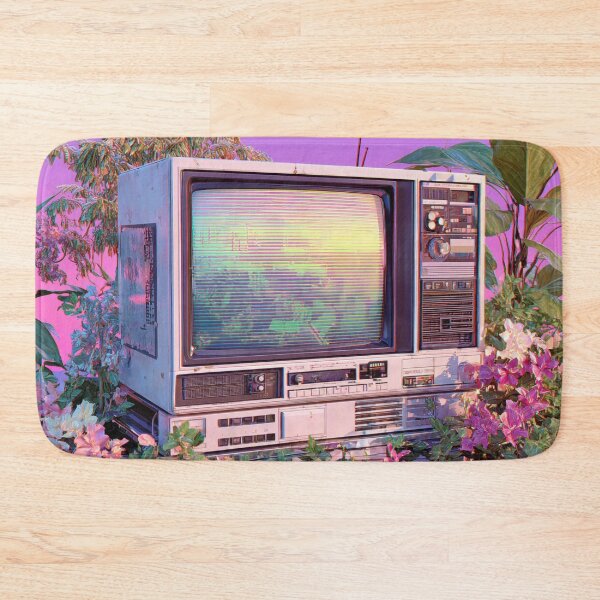 Item preview, Vintage TV surrounded by flowers designed and sold by anytka.