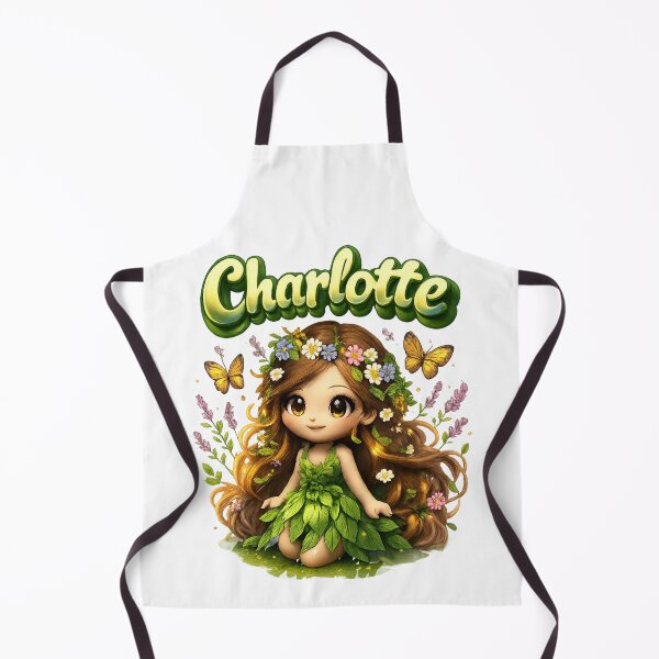 Item preview, Charlotte Virgo – Zodiac Nature Fairy Cute Name Art designed and sold by AlexLineArt.