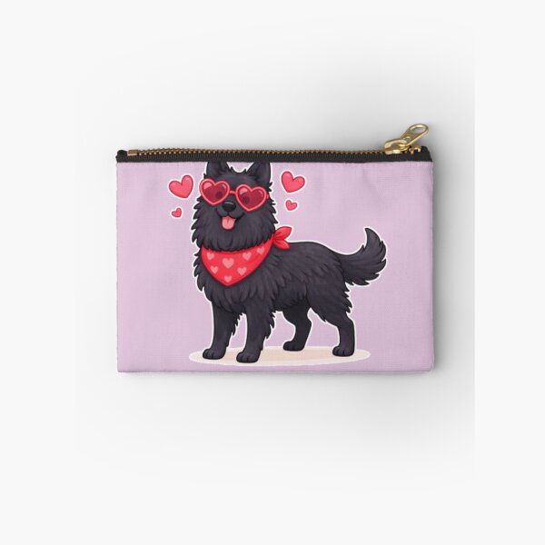 Item preview, Cute Groenendael in Love – Minimal Valentine Dog Illustration designed and sold by GoodyPaws.
