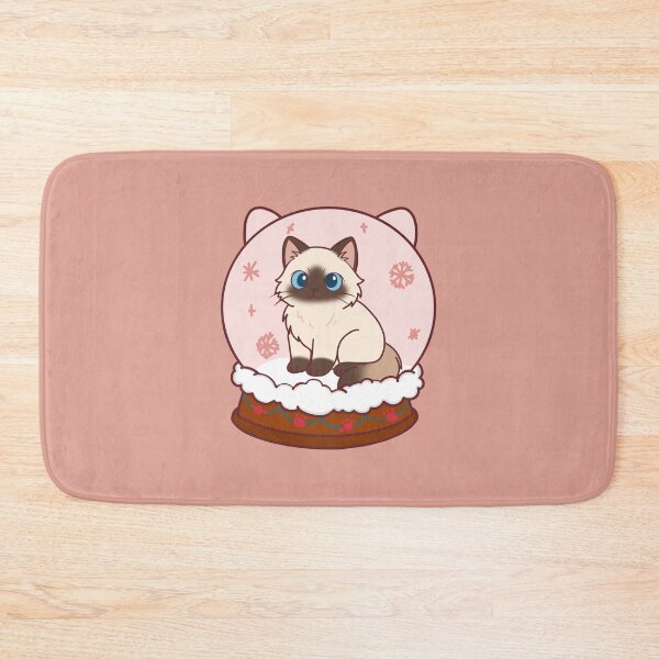 Item preview, Cute Ragdoll Cat Christmas Snow Globe Illustration designed and sold by BGMeYou.