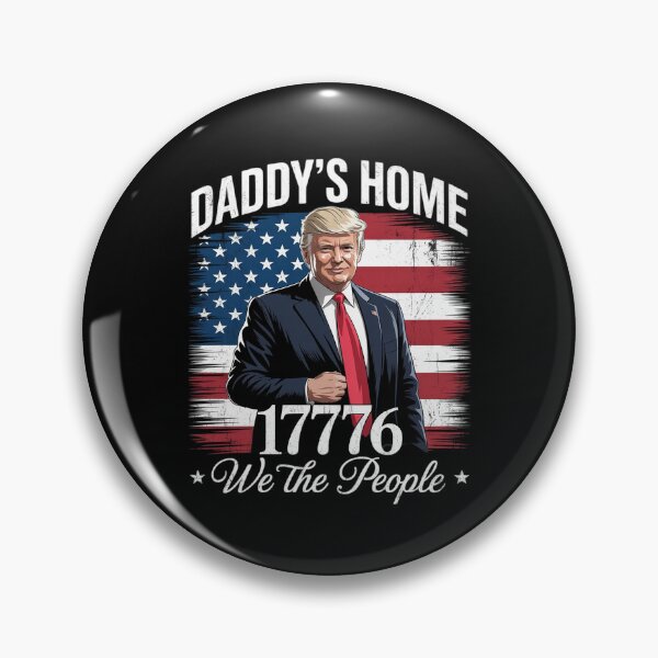 Item preview, American Flag Trump 2024 Daddy's Home We The People  designed and sold by FadeOfThrone.