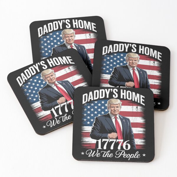 Item preview, American Flag Trump 2024 Daddy's Home We The People  designed and sold by FadeOfThrone.
