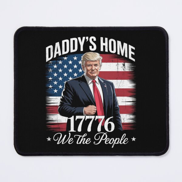 Item preview, American Flag Trump 2024 Daddy's Home We The People designed and sold by FadeOfThrone.