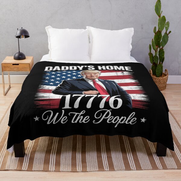 Item preview, American Flag Trump 2024 Daddy's Home We The People  designed and sold by FadeOfThrone.