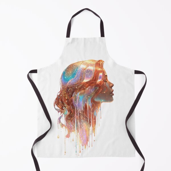Item preview, Galaxy Dripping Hair. Colorful Cosmic Portrait Art designed and sold by Anastasiia Yurevych.