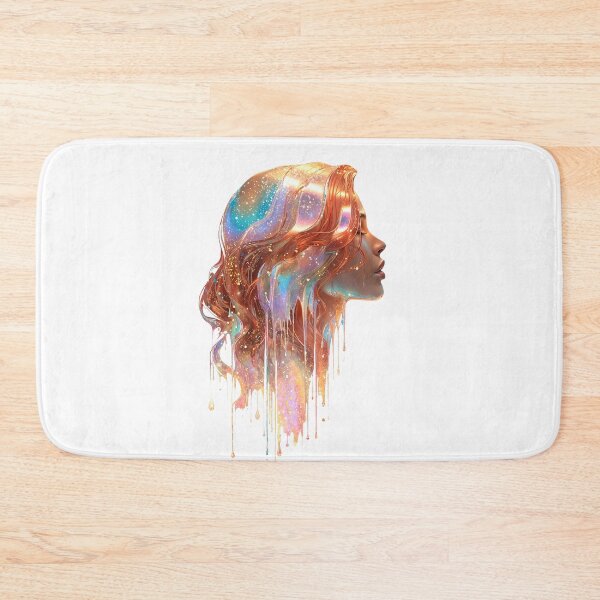 Item preview, Galaxy Dripping Hair. Colorful Cosmic Portrait Art designed and sold by Anastasiia Yurevych.