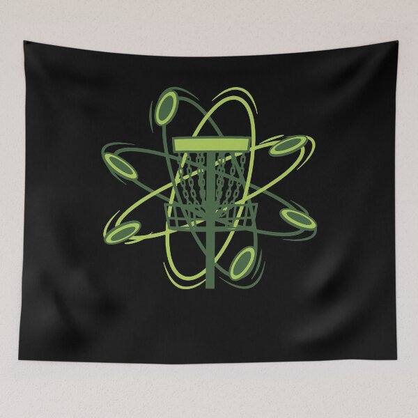 Item preview, Disc Golf Basket with Flying Discs Design designed and sold by LuminOrb.