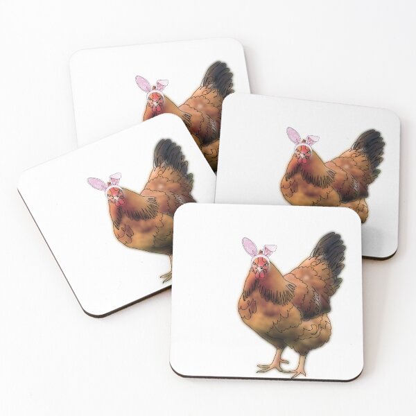 Item preview, Easter the Chicken in a bunny ears Hat – animalzinhats designed and sold by Ashley’sAnimalz.