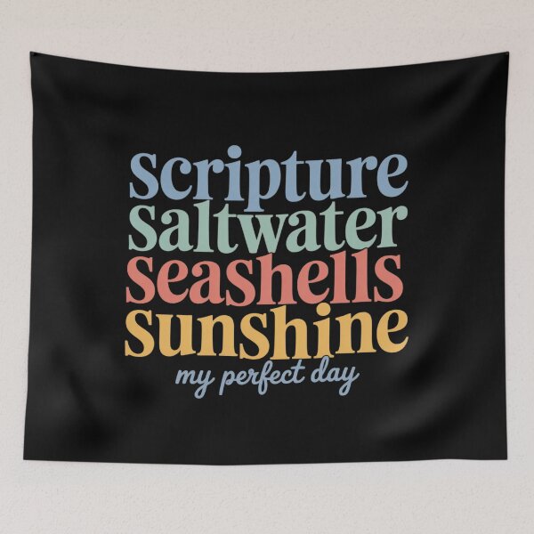 Item preview, Scripture Saltwater Seashells Sunshine designed and sold by HeinzanoWeno.