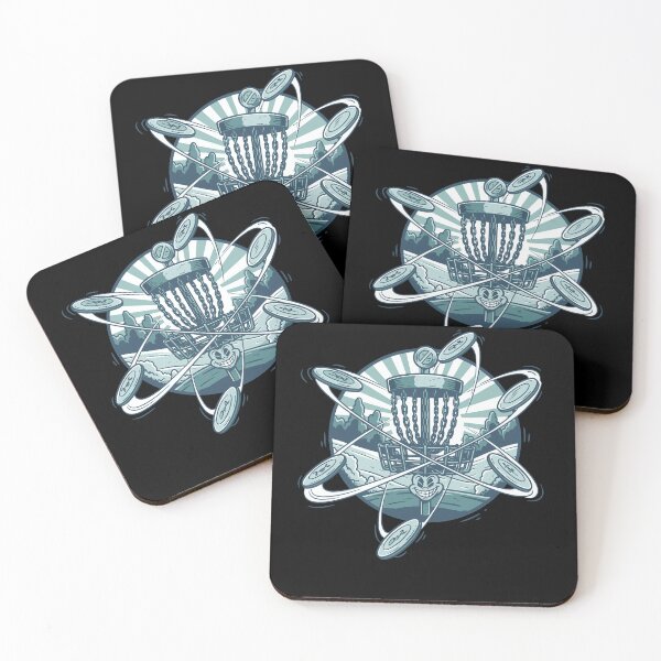 Item preview, Funny Disc Golf Scene with Flying Discs designed and sold by LuminOrb.