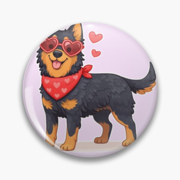 Item preview, Cute Beauceron in Love – Minimal Valentine Dog Illustration designed and sold by GoodyPaws.