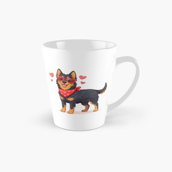 Item preview, Cute Beauceron in Love – Minimal Valentine Dog Illustration designed and sold by GoodyPaws.