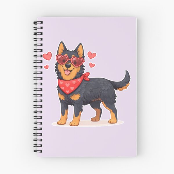 Item preview, Cute Beauceron in Love – Minimal Valentine Dog Illustration designed and sold by GoodyPaws.