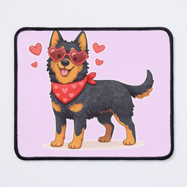 Item preview, Cute Beauceron in Love – Minimal Valentine Dog Illustration designed and sold by GoodyPaws.