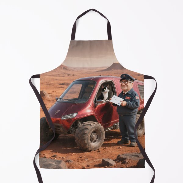 Item preview, Interplanetary Mailman: Cat Co-Pilot on Mars designed and sold by zohocreations.