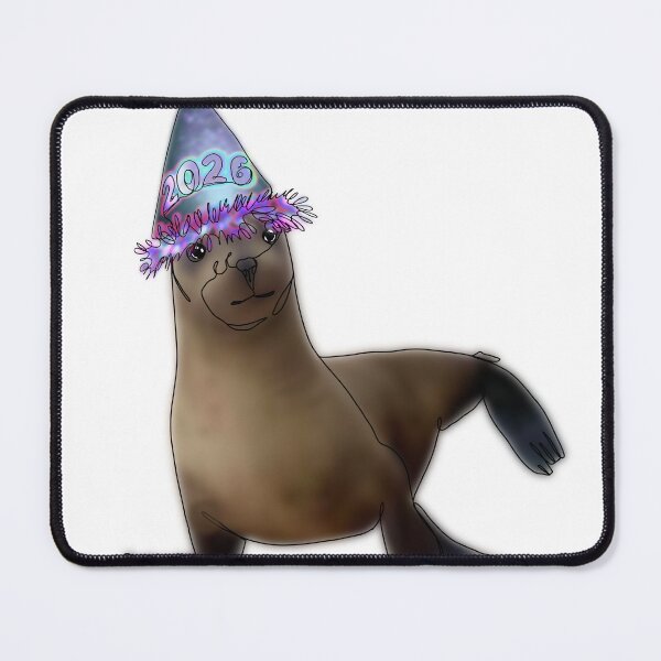 Item preview, Sammy the Seal Wearing a 2026 Hat - animalzinhats designed and sold by Ashley’sAnimalz.