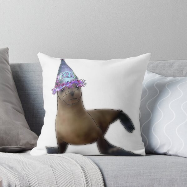Item preview, Sammy the Seal Wearing a 2026 Hat  - animalzinhats designed and sold by Ashley’sAnimalz.