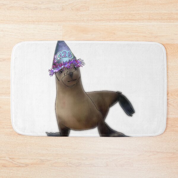 Item preview, Sammy the Seal Wearing a 2026 Hat  - animalzinhats designed and sold by Ashley’sAnimalz.