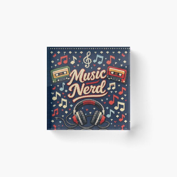 Item preview, Music Nerd, creative knitting picture designed and sold by Mauswohn.