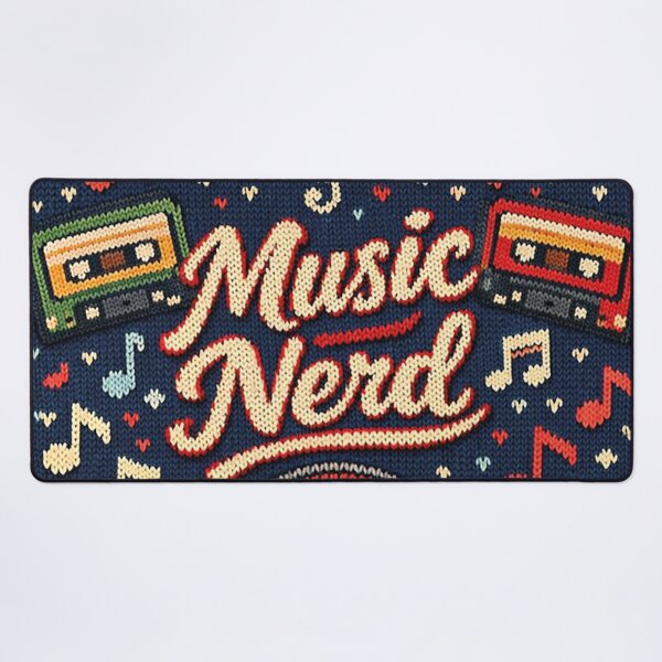 Item preview, Music Nerd, creative knitting picture designed and sold by Mauswohn.