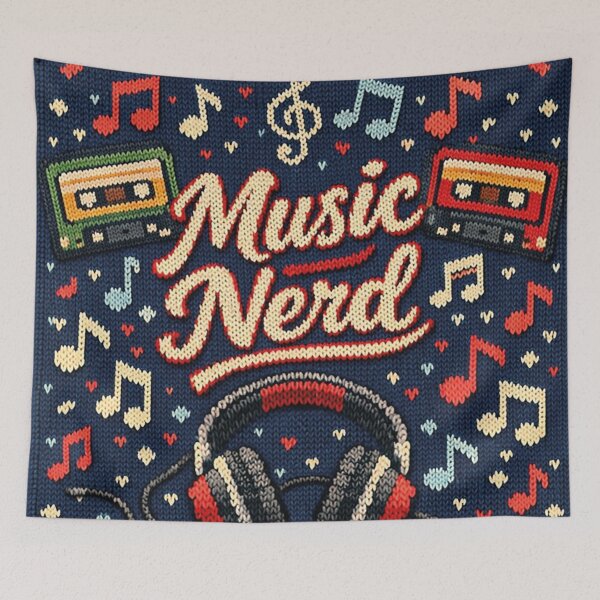 Item preview, Music Nerd, creative knitting picture designed and sold by Mauswohn.