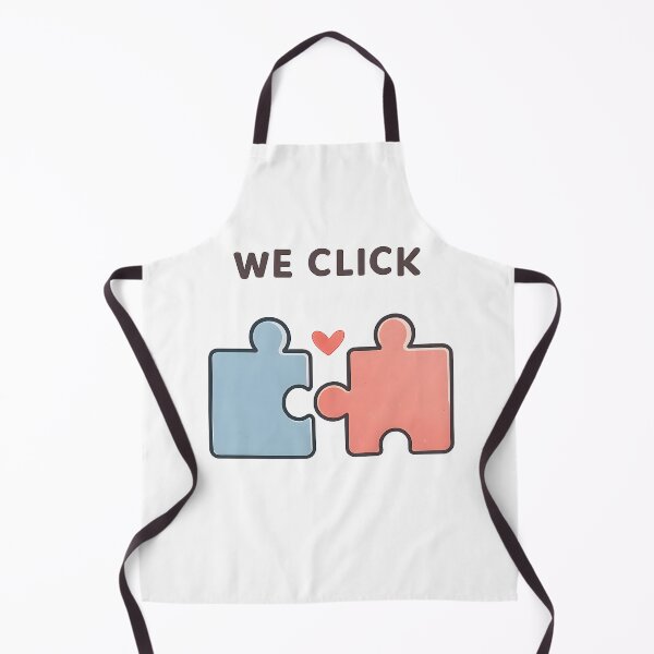 Item preview, We Click – Cute Wordplay Couple Illustration designed and sold by SoulenCify.