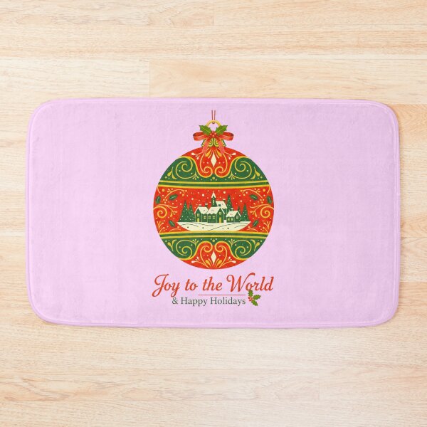 Item preview, Winter Village Ornament - Joy to the World designed and sold by ShapeVibe.
