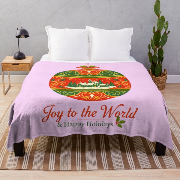 Item preview, Winter Village Ornament - Joy to the World designed and sold by ShapeVibe.