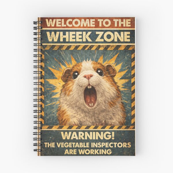 Item preview, Funny Guinea Pig Wheek Zone Poster | Cute Cavy Humor Art designed and sold by Galskap.
