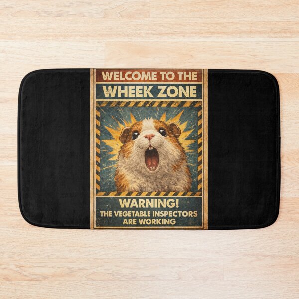 Item preview, Funny Guinea Pig Wheek Zone Poster | Cute Cavy Humor Art designed and sold by Galskap.