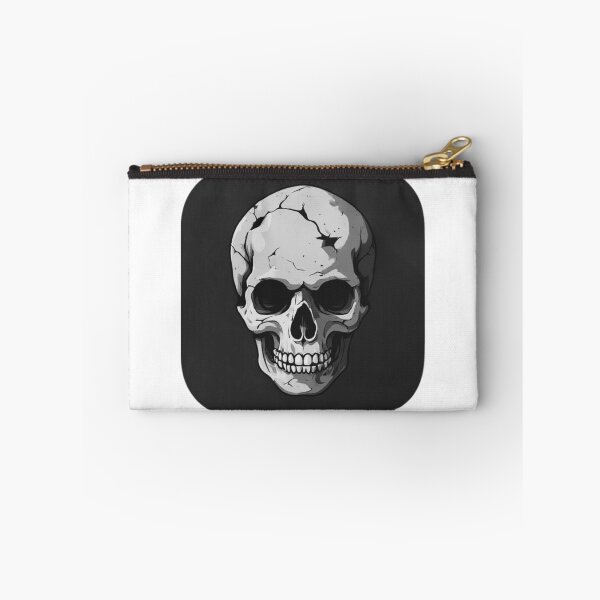 Item preview, Cracked Monochrome Skull Icon designed and sold by RED-MOUSE.