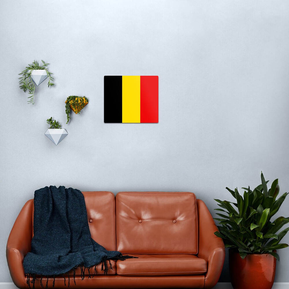 Belgium Flag Metal Print