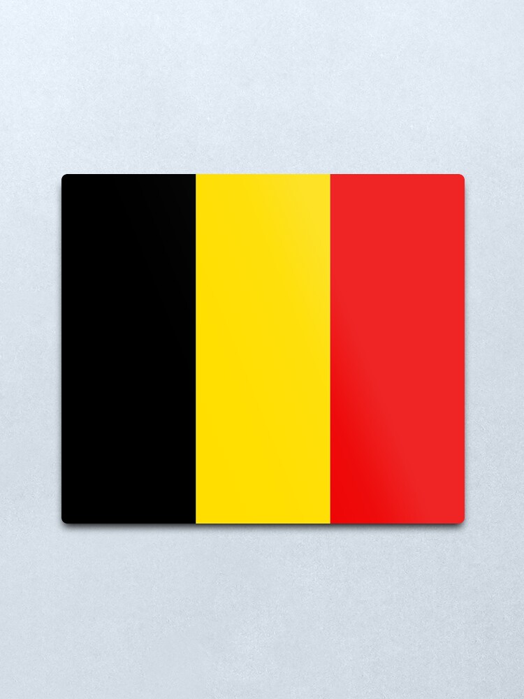 Alternate view of Belgium Flag Metal Print
