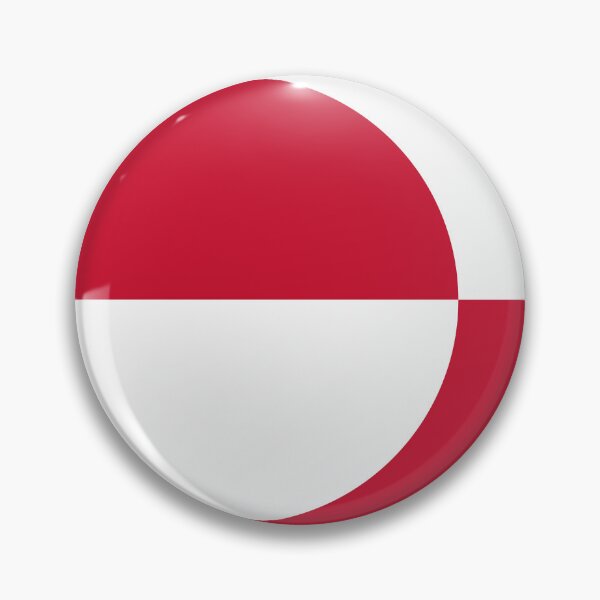 Item preview, Greenland Flag Clean Modern Design designed and sold by NTGUILTY.