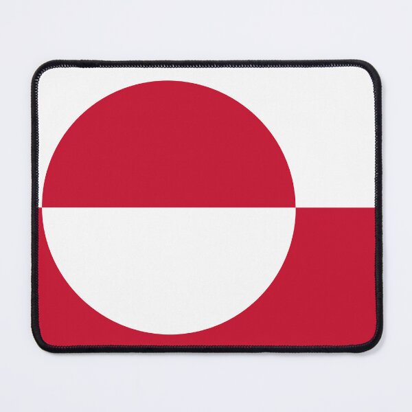 Item preview, Greenland Flag Clean Modern Design designed and sold by NTGUILTY.