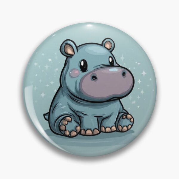 Item preview, Blue sparkle hippo designed and sold by Pedro  Fart Faced McGee.