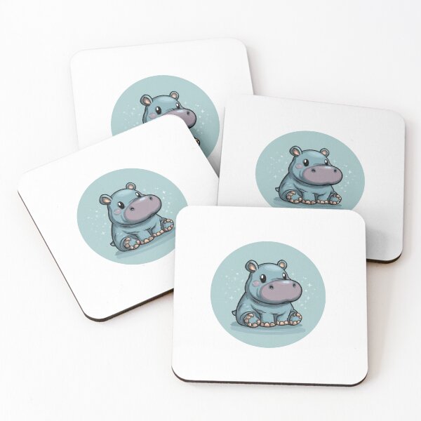 Item preview, Blue sparkle hippo designed and sold by Pedro  Fart Faced McGee.