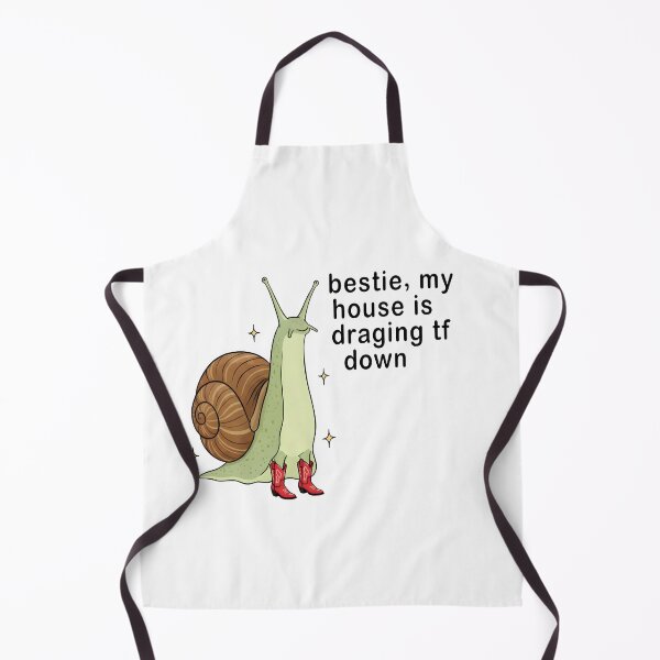 Item preview, Bestie My House Is Dragging Me Down – Funny Snail Meme designed and sold by Senkov.
