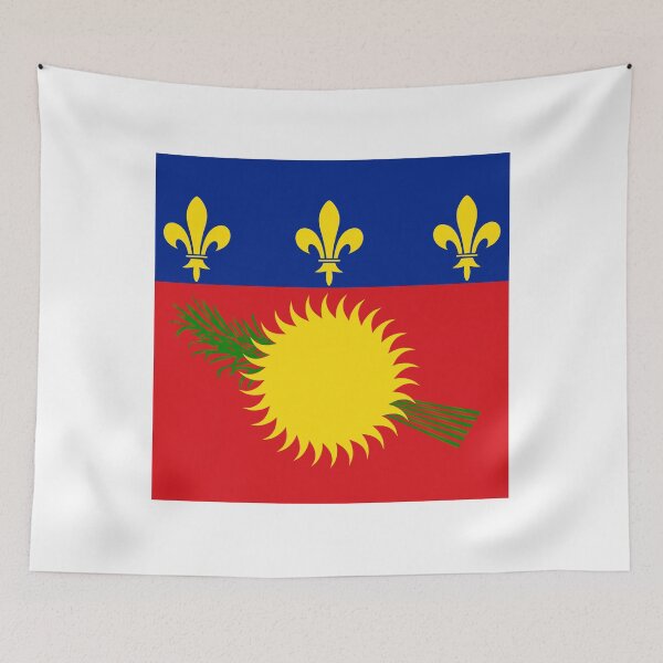 Item preview, Guadeloupe Flag Clean Design designed and sold by NTGUILTY.