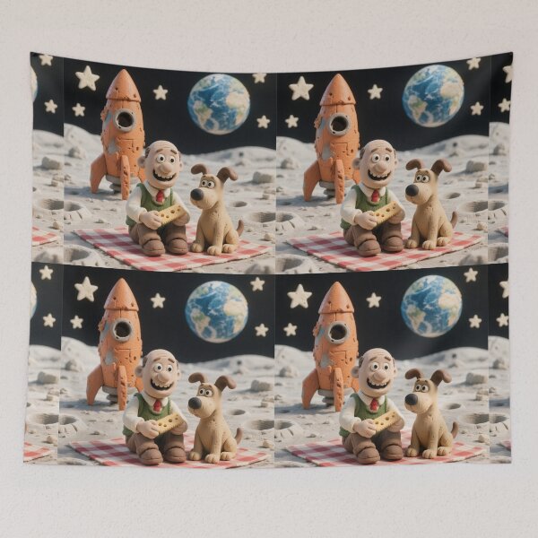 Item preview, Lunar Cheese Picnic: Claymation Space Adventure designed and sold by zohocreations.
