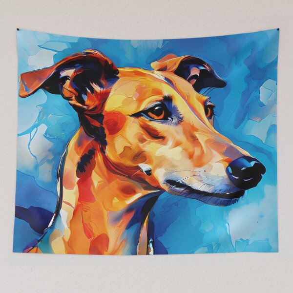 Item preview, Greyhound in an abstract explosion of color designed and sold by Mianku | Für das Leben.