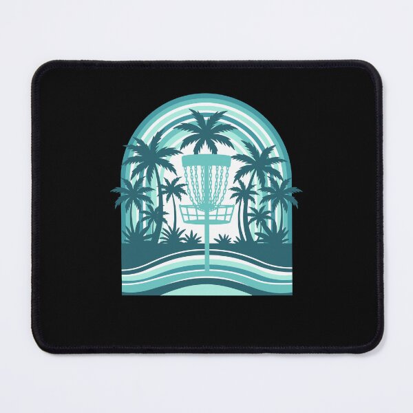 Item preview, Tropical Disc Golf Scene with Basket designed and sold by LuminOrb.