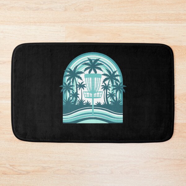 Item preview, Tropical Disc Golf Scene with Basket designed and sold by LuminOrb.