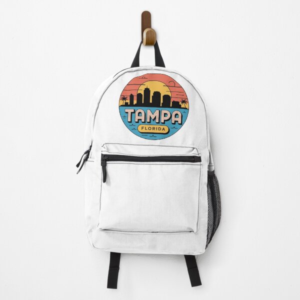 Item preview, Tampa Florida Retro Sunset - Palm Trees & Urban Silhouette designed and sold by CircinusStore.