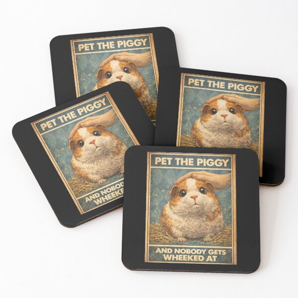 Item preview, Funny Guinea Pig Art – Pet the Piggy | Cute Cavy Illustration designed and sold by Galskap.