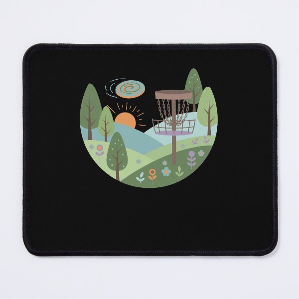 Item preview, Sunset Disc Golf Basket Flying Disc Scene Hills designed and sold by LuminOrb.