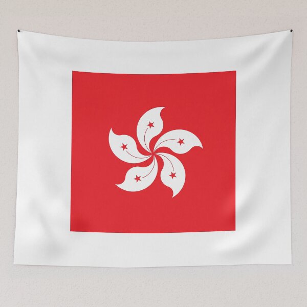 Item preview, Hong Kong Flag Clean Modern Design designed and sold by NTGUILTY.