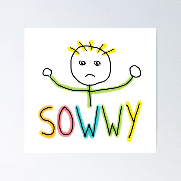 Item preview, Sowwy Stickman designed and sold by Mark-Ewbie.