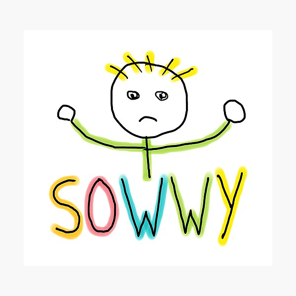 Item preview, Sowwy Stickman designed and sold by Mark-Ewbie.