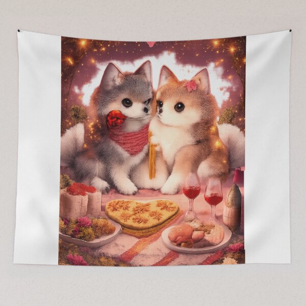 Item preview, Valentine Night Wolves designed and sold by kimkosovo.